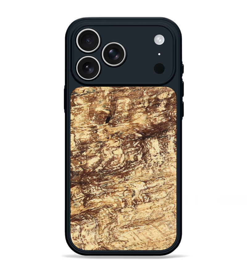 iPhone 17 Pro Max Wood Phone Case - Scarlet (Wood Burl, 823256)