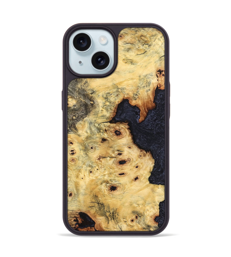 iPhone 15 Wood Phone Case - Kaylee (Wood Burl, 823257)