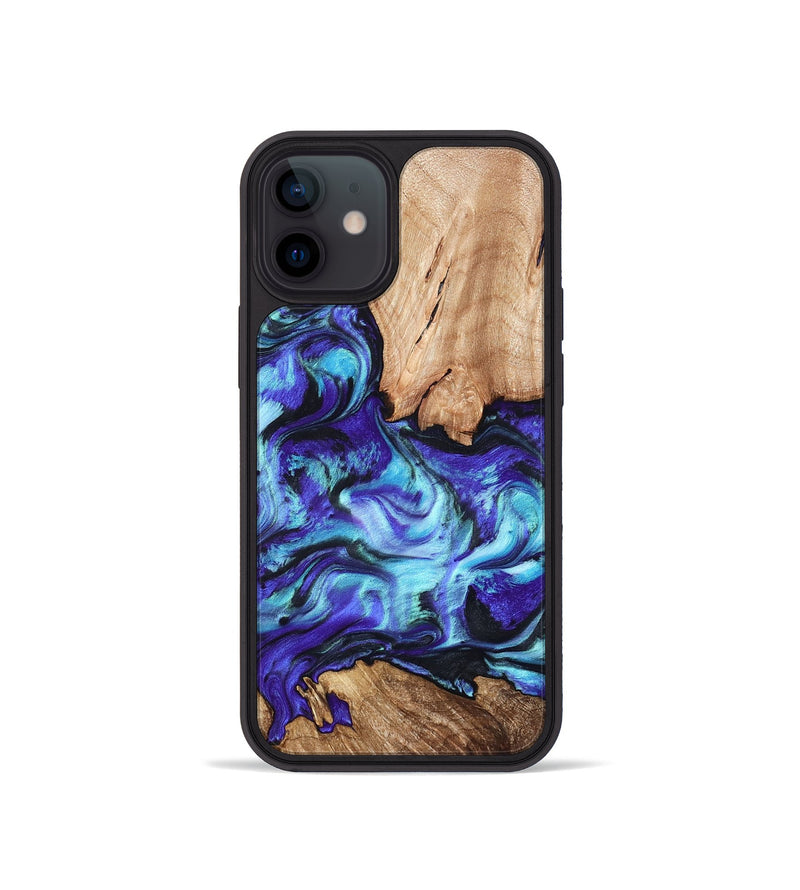 iPhone 12 mini Wood Phone Case - Wynter (Purple, 823263)