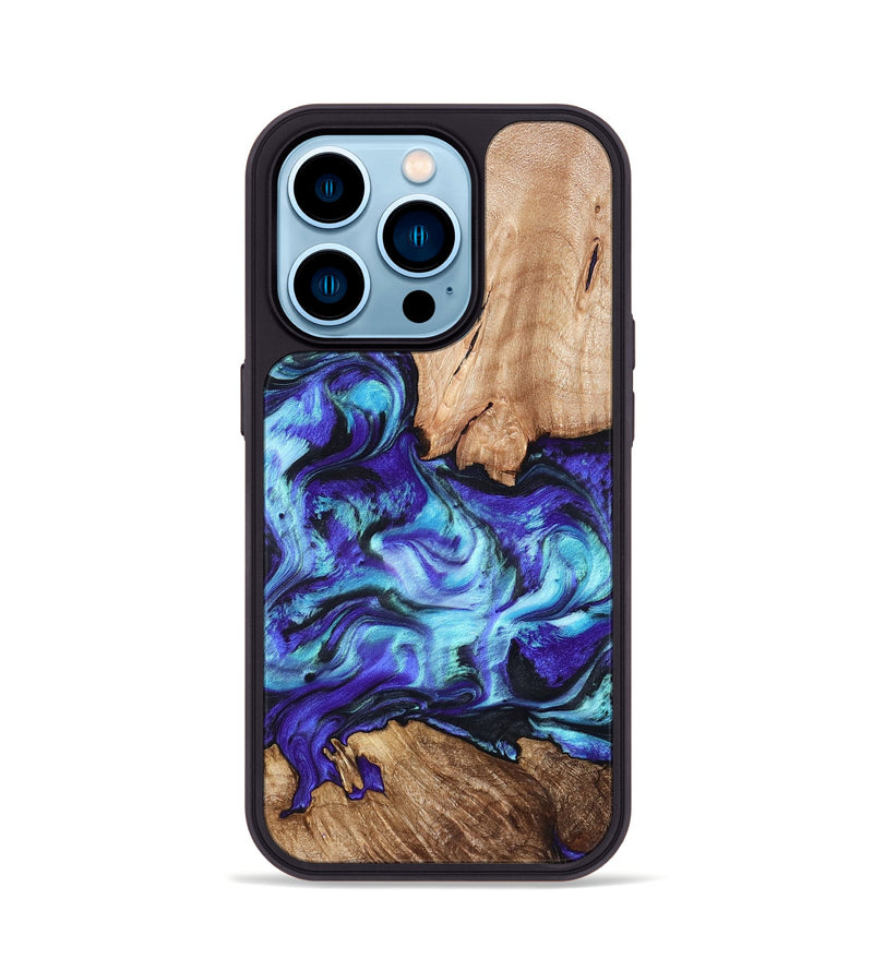 iPhone 14 Pro Wood Phone Case - Wynter (Purple, 823263)