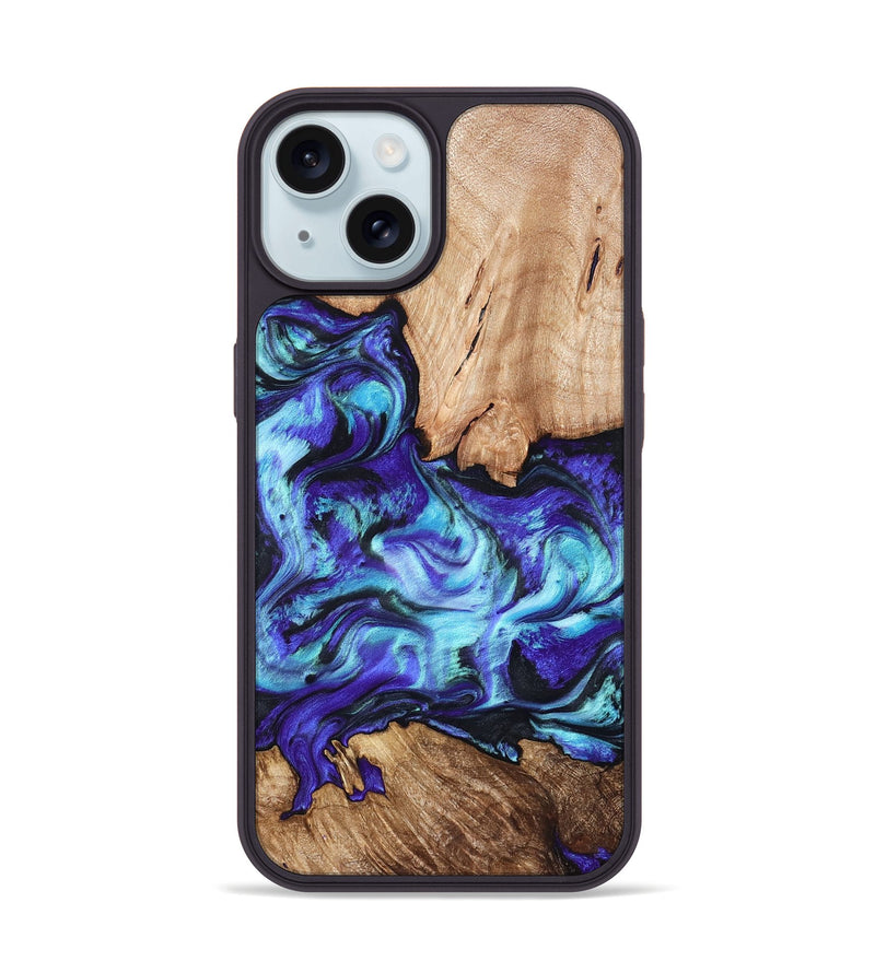 iPhone 15 Wood Phone Case - Wynter (Purple, 823263)