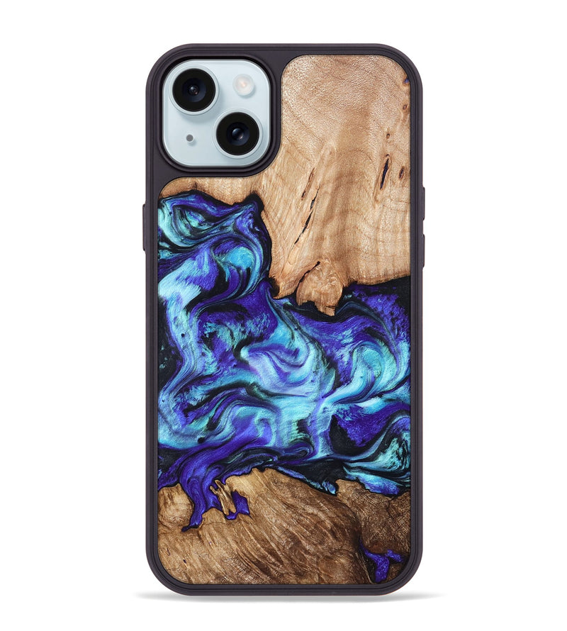 iPhone 15 Plus Wood Phone Case - Wynter (Purple, 823263)