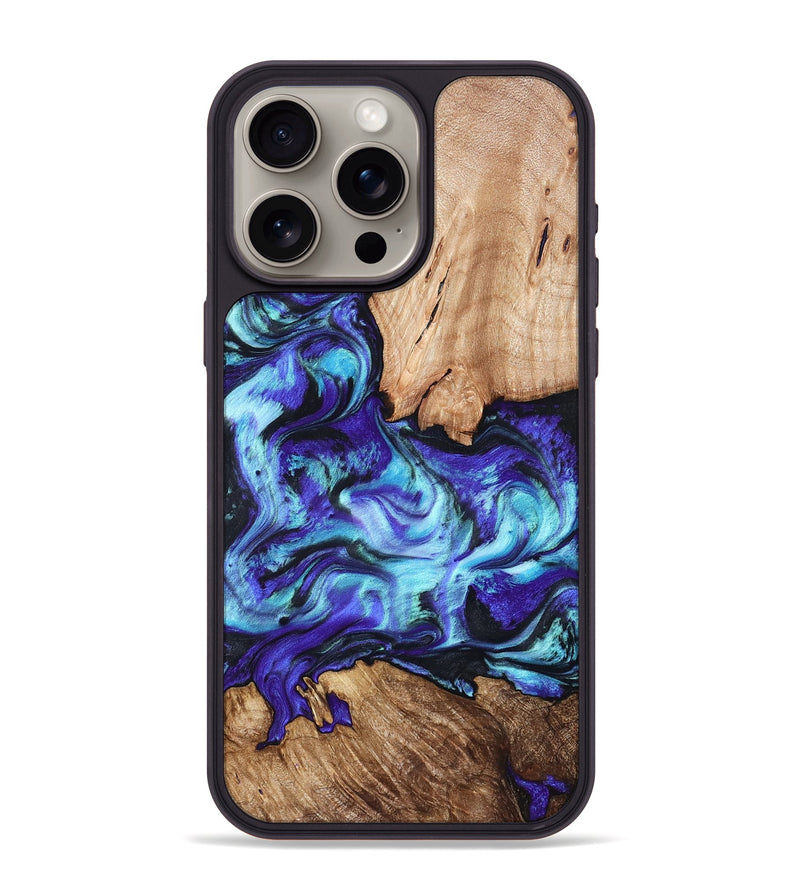 iPhone 15 Pro Max Wood Phone Case - Wynter (Purple, 823263)