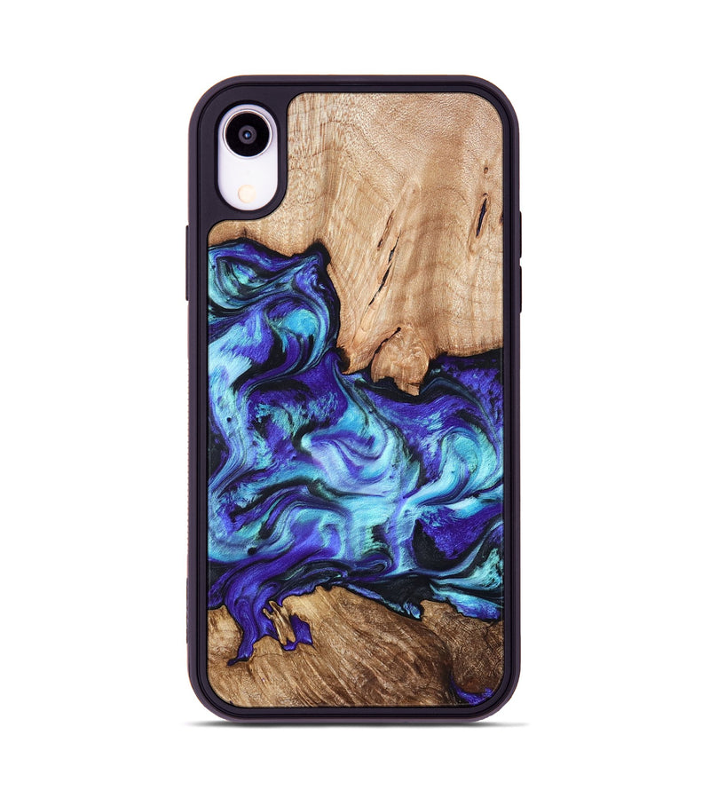 iPhone Xr Wood Phone Case - Wynter (Purple, 823263)