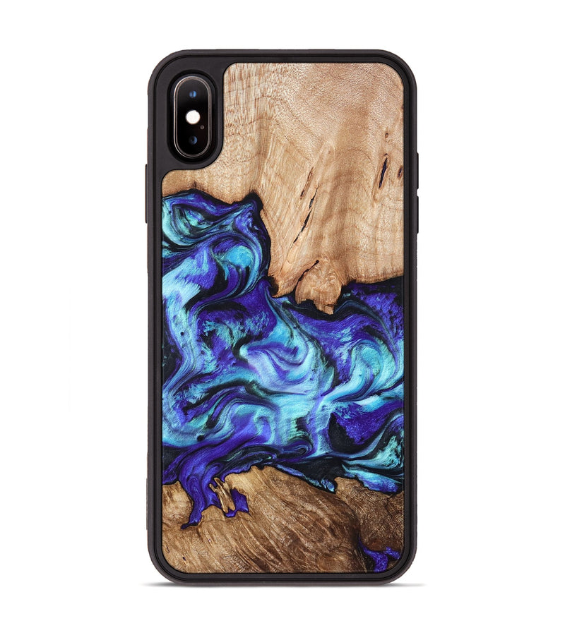 iPhone Xs Max Wood Phone Case - Wynter (Purple, 823263)