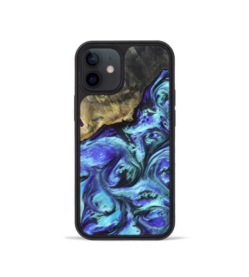 iPhone 12 mini Wood Phone Case - Nyra (Purple, 823264)
