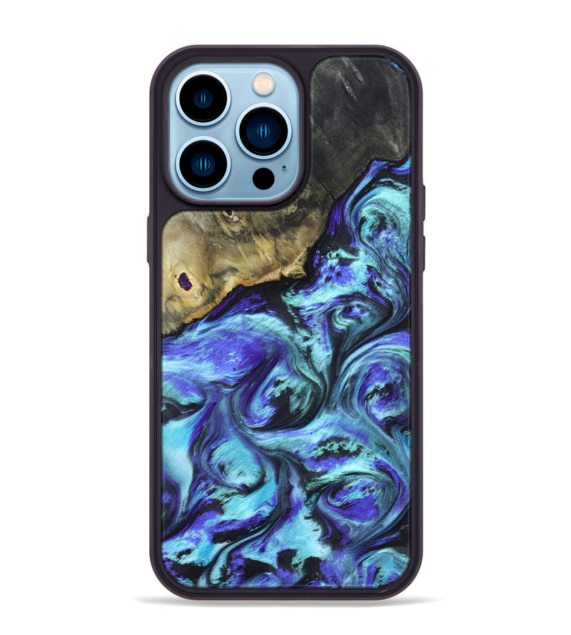 iPhone 14 Pro Max Wood Phone Case - Nyra (Purple, 823264)