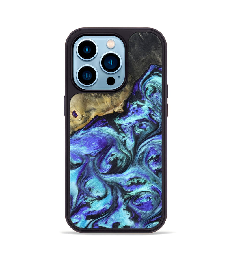 iPhone 14 Pro Wood Phone Case - Nyra (Purple, 823264)
