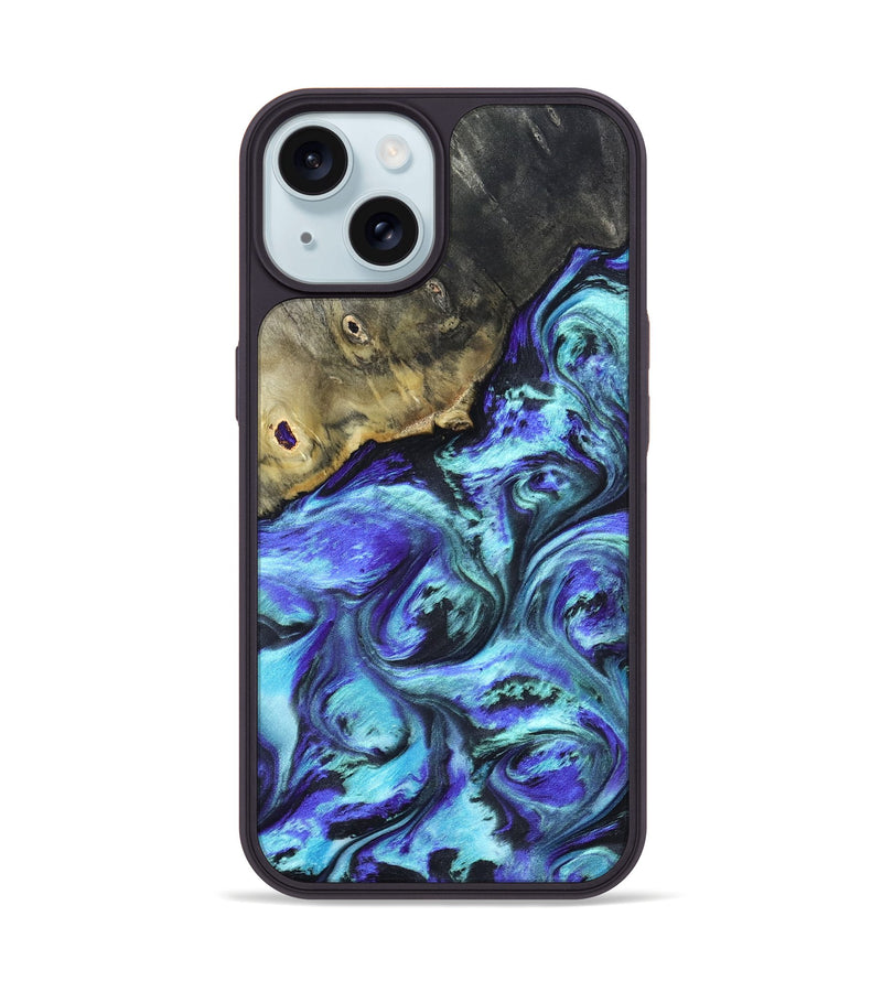 iPhone 15 Wood Phone Case - Nyra (Purple, 823264)