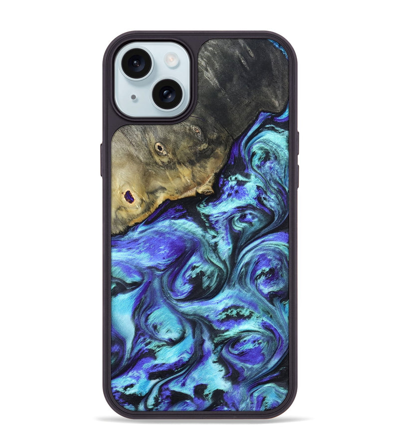 iPhone 15 Plus Wood Phone Case - Nyra (Purple, 823264)