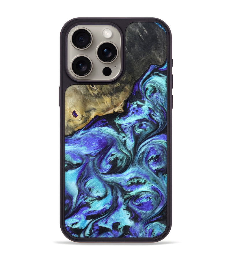 iPhone 15 Pro Max Wood Phone Case - Nyra (Purple, 823264)