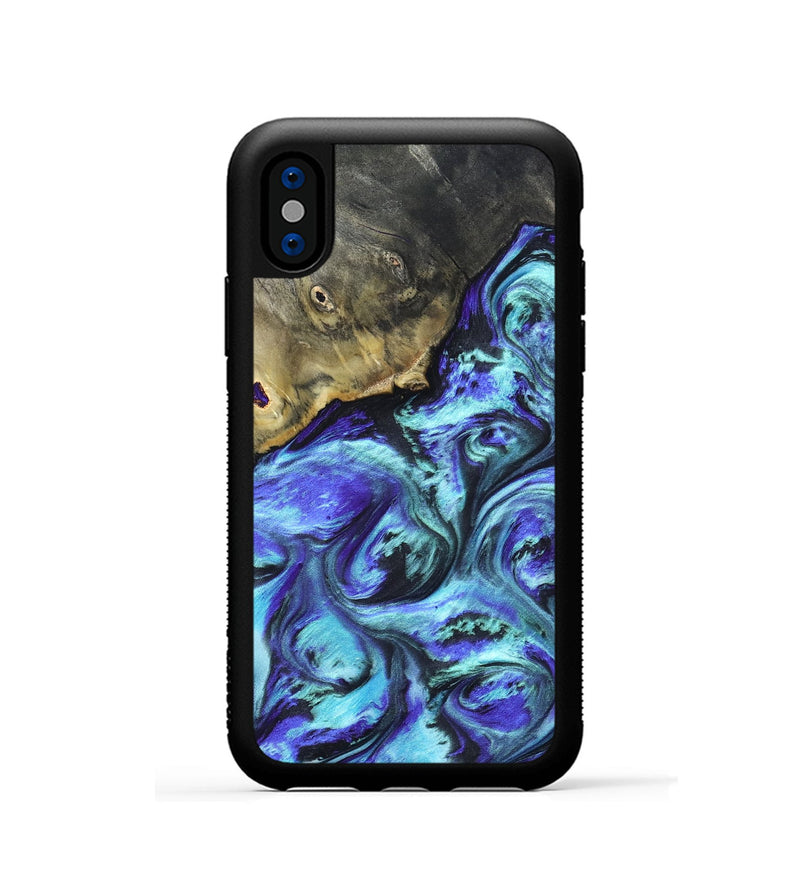 iPhone Xs Wood Phone Case - Nyra (Purple, 823264)