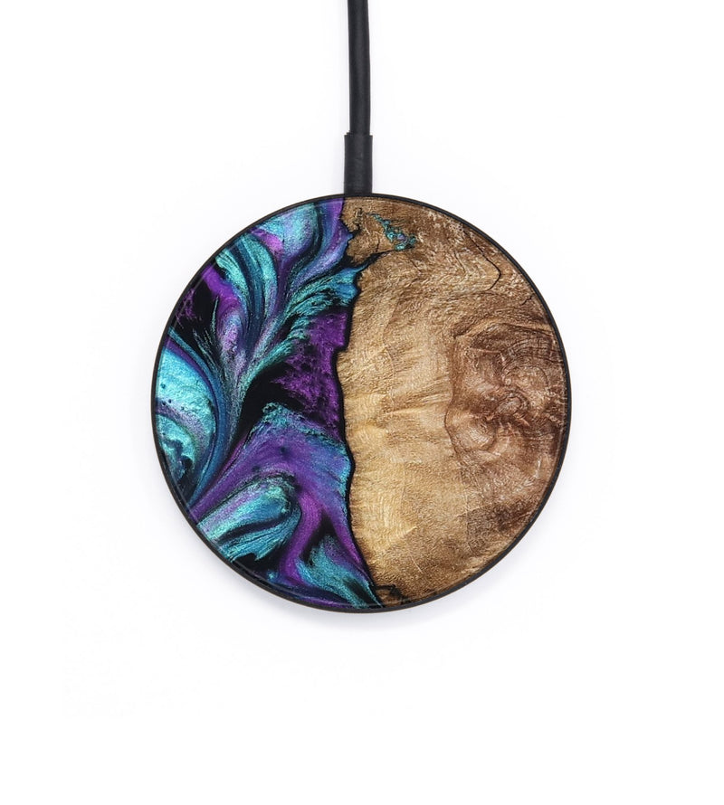 Circle Wood Wireless Charger - Roberto (Purple, 823265)