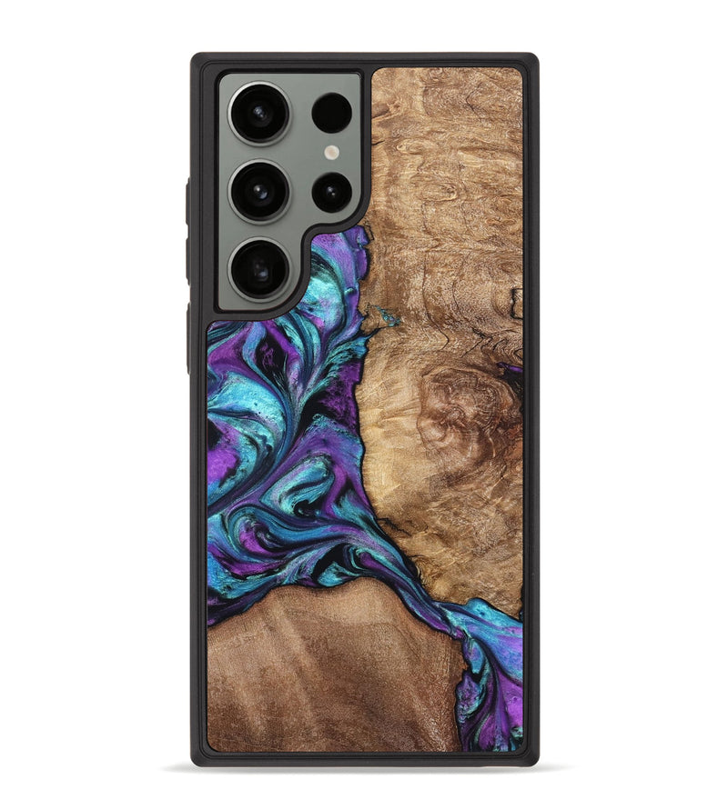 Galaxy S23 Ultra Wood Phone Case - Roberto (Purple, 823265)