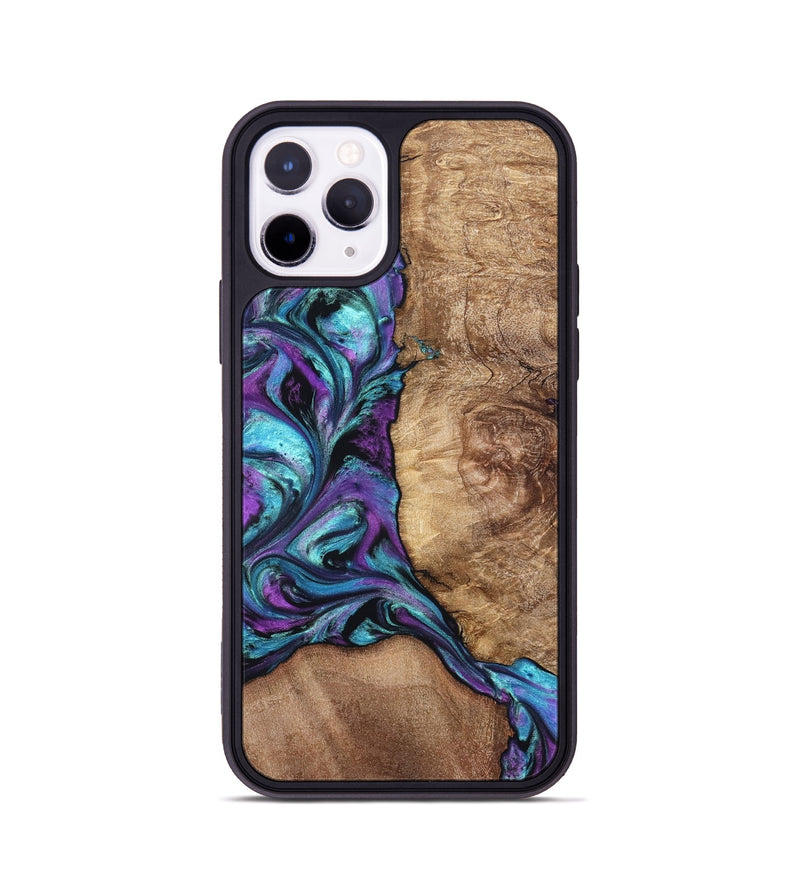 iPhone 11 Pro Wood Phone Case - Roberto (Purple, 823265)