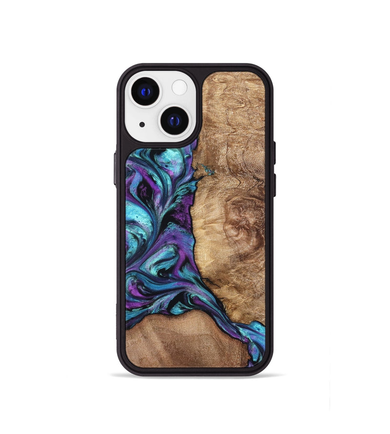 iPhone 13 mini Wood Phone Case - Roberto (Purple, 823265)