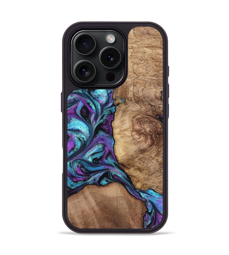 iPhone 16 Pro Wood Phone Case - Roberto (Purple, 823265)