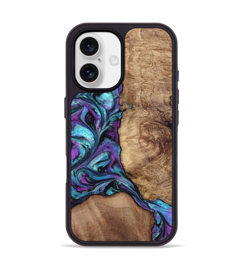 iPhone 17 Wood Phone Case - Roberto (Purple, 823265)