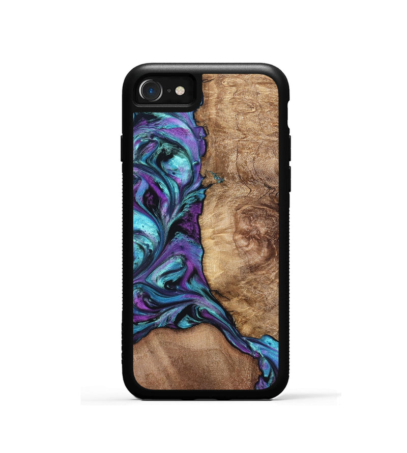 iPhone SE Wood Phone Case - Roberto (Purple, 823265)