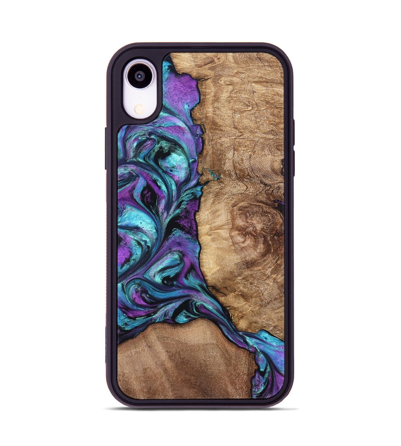 iPhone Xr Wood Phone Case - Roberto (Purple, 823265)