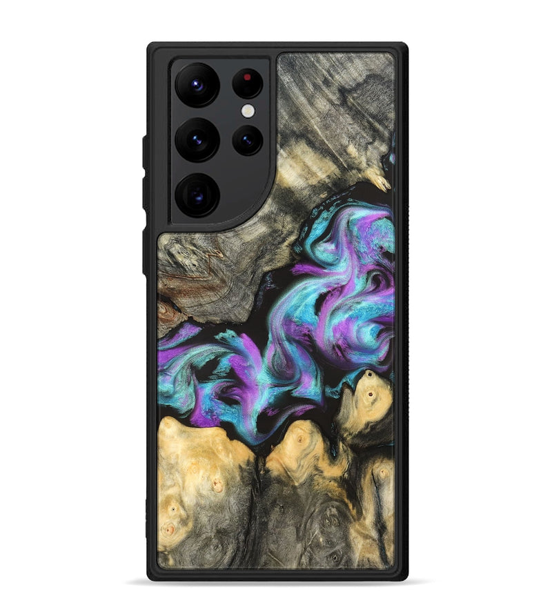 Galaxy S22 Ultra Wood Phone Case - Noe (Purple, 823267)