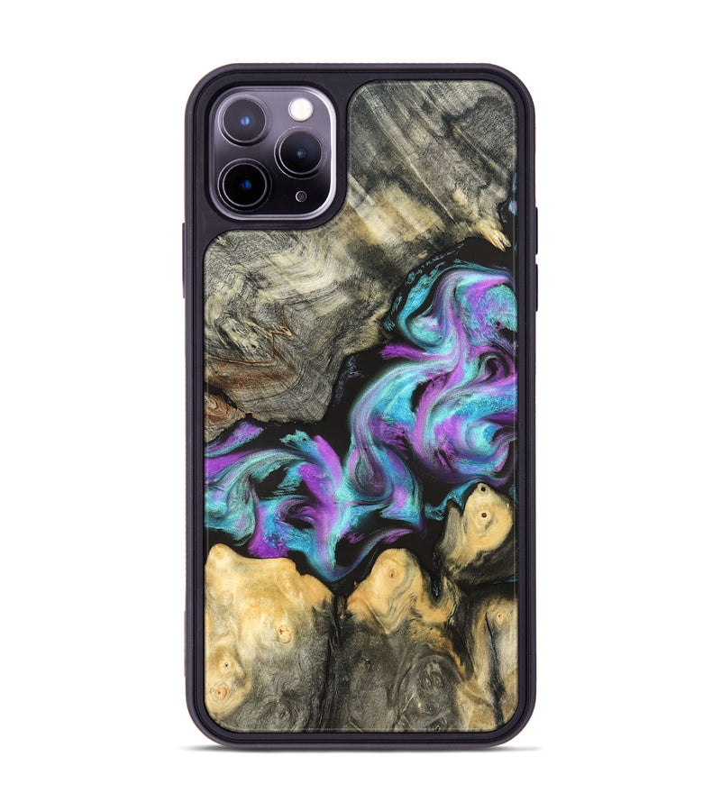 iPhone 11 Pro Max Wood Phone Case - Noe (Purple, 823267)