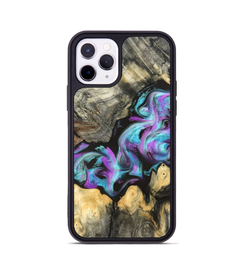iPhone 11 Pro Wood Phone Case - Noe (Purple, 823267)