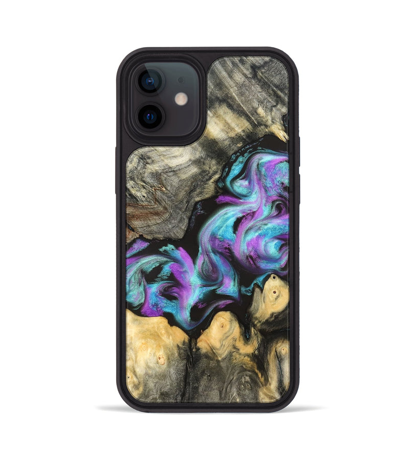 iPhone 12 Wood Phone Case - Noe (Purple, 823267)