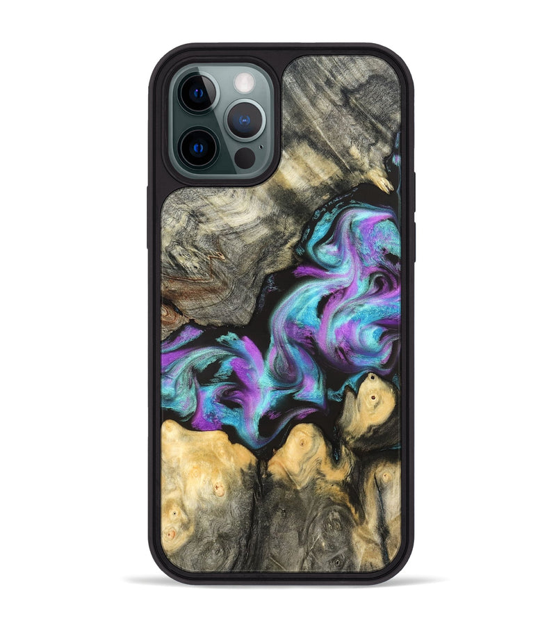 iPhone 12 Pro Max Wood Phone Case - Noe (Purple, 823267)