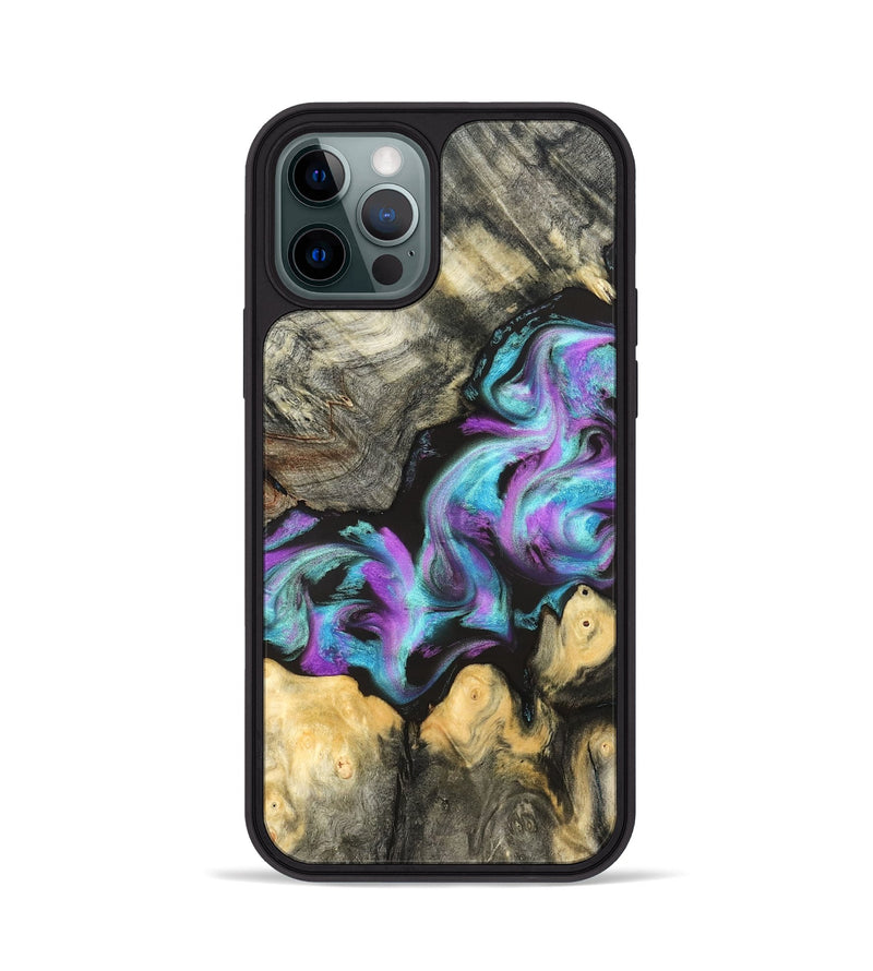 iPhone 12 Pro Wood Phone Case - Noe (Purple, 823267)