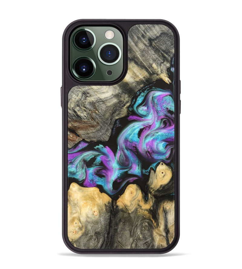 iPhone 13 Pro Max Wood Phone Case - Noe (Purple, 823267)
