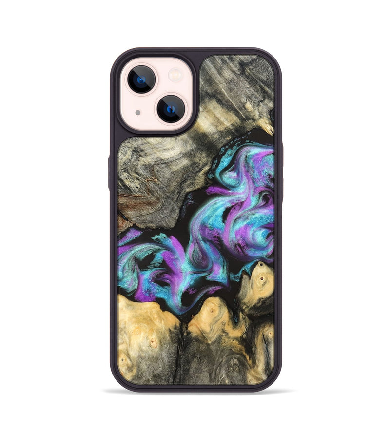 iPhone 14 Wood Phone Case - Noe (Purple, 823267)