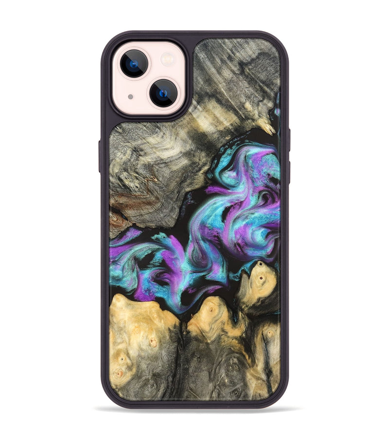 iPhone 14 Plus Wood Phone Case - Noe (Purple, 823267)
