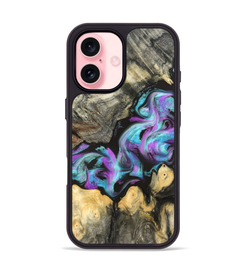 iPhone 16 Wood Phone Case - Noe (Purple, 823267)