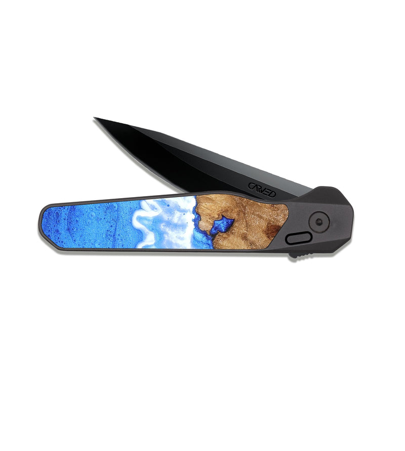 EDC Dark Slate Wood Pocket Knife - Tatyana (Coastal, 823268)