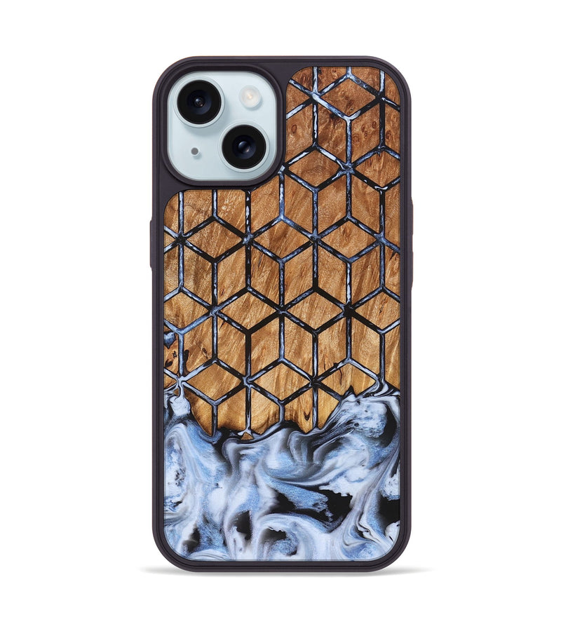 iPhone 15 Wood Phone Case - Jarvis (Pattern, 823269)