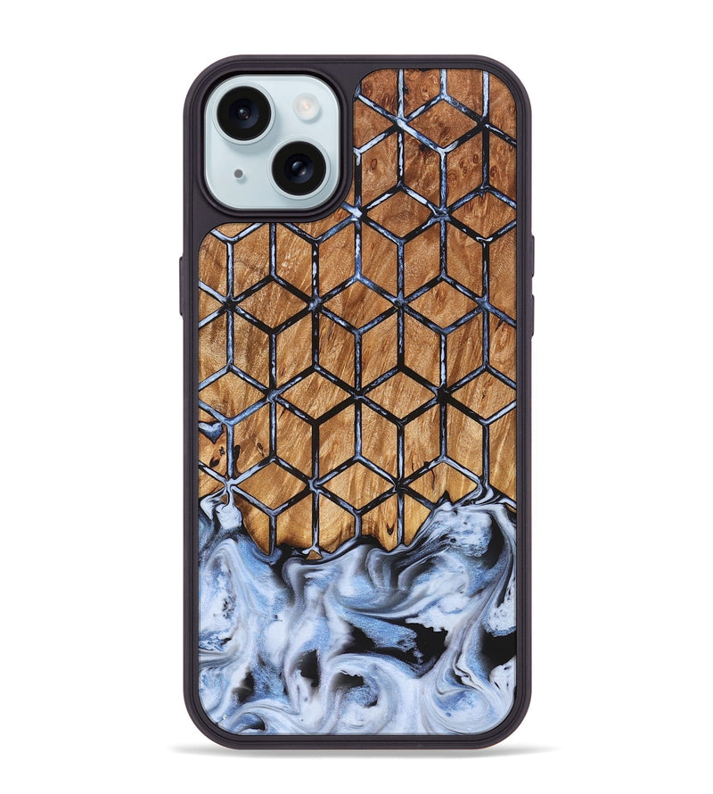 iPhone 15 Plus Wood Phone Case - Jarvis (Pattern, 823269)