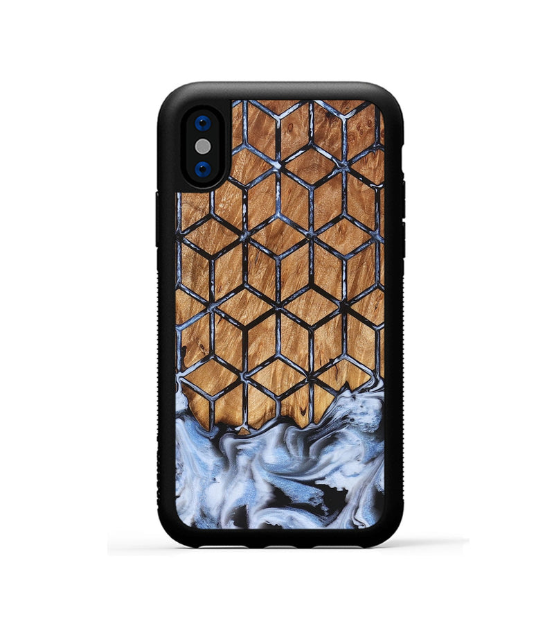 iPhone Xs Wood Phone Case - Jarvis (Pattern, 823269)