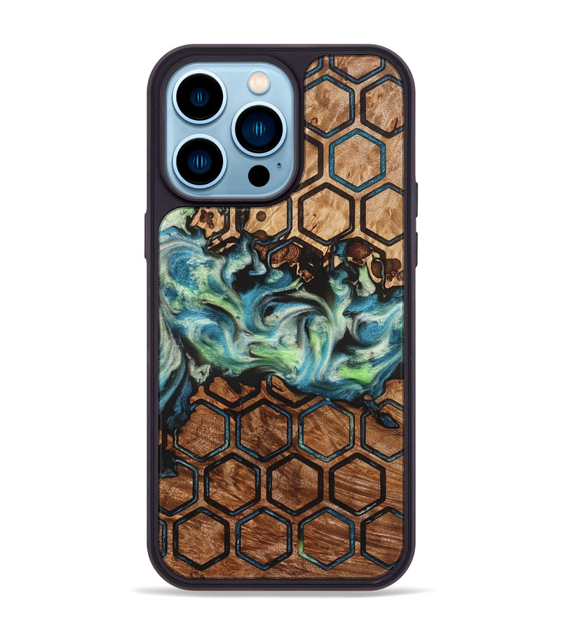 iPhone 14 Pro Max Wood Phone Case - Giana (Pattern, 823271)