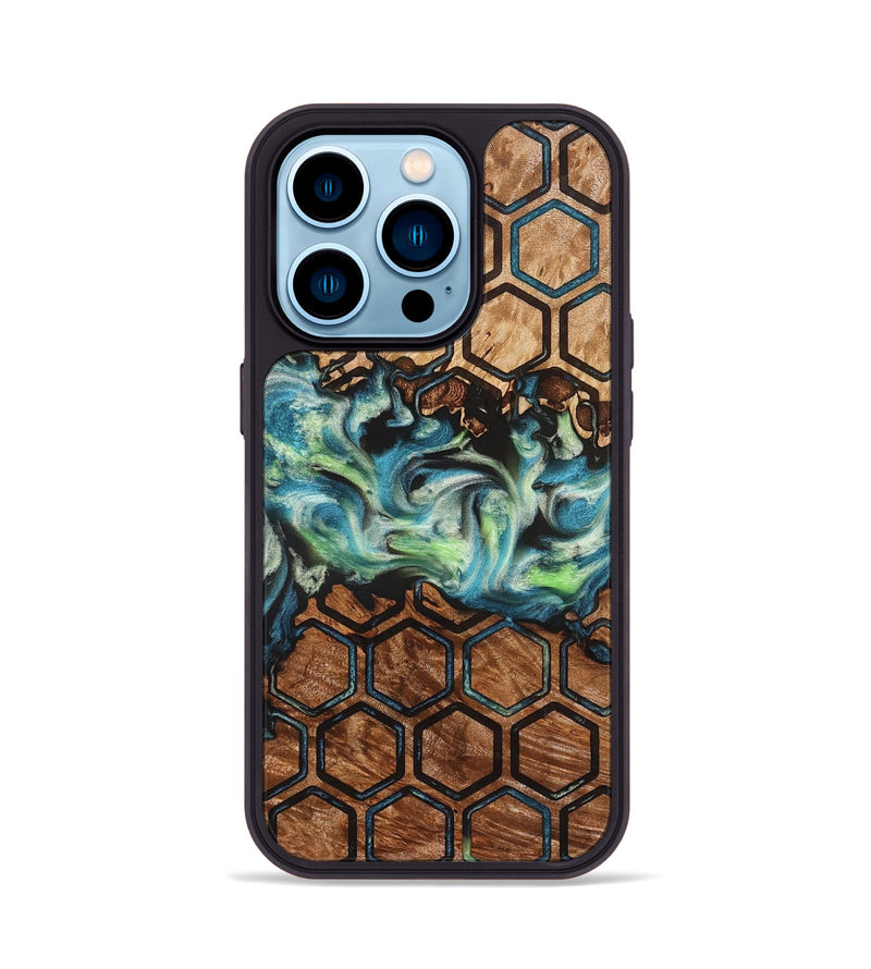iPhone 14 Pro Wood Phone Case - Giana (Pattern, 823271)
