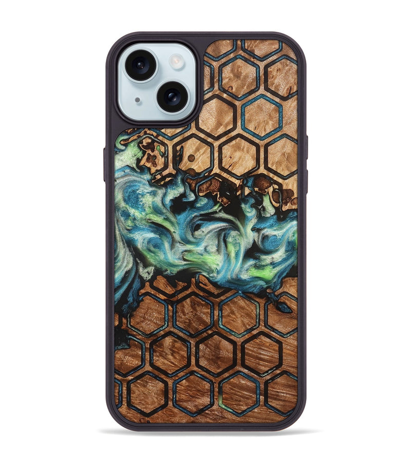 iPhone 15 Plus Wood Phone Case - Giana (Pattern, 823271)