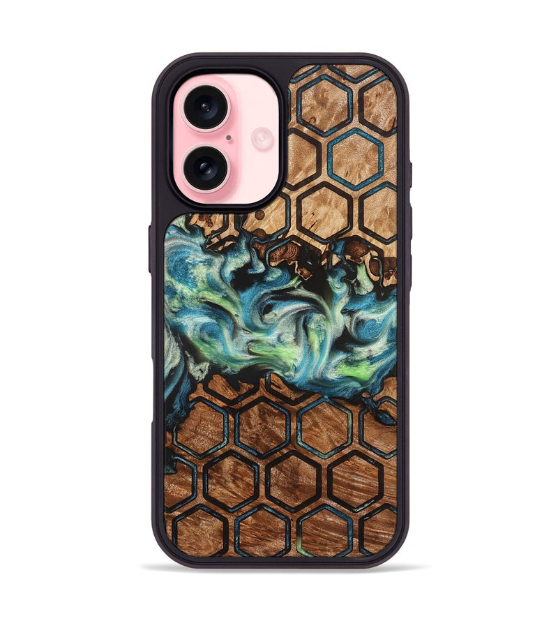 iPhone 16 Wood Phone Case - Giana (Pattern, 823271)