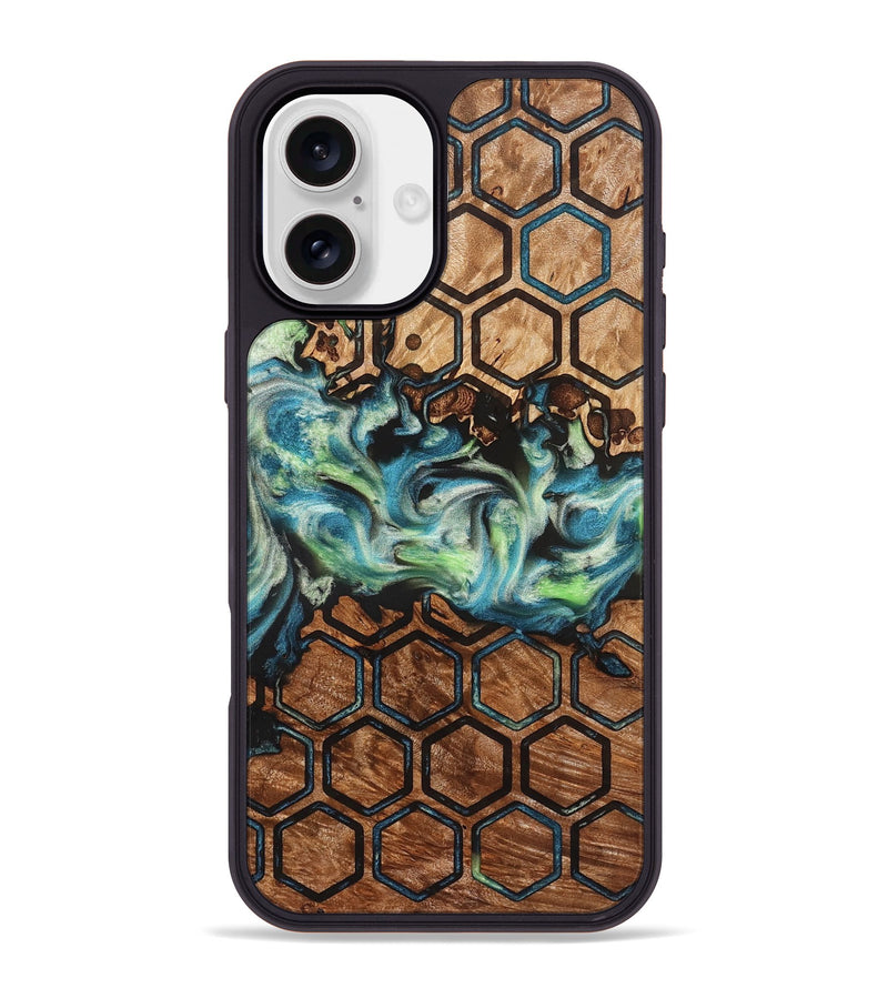 iPhone 16 Plus Wood Phone Case - Giana (Pattern, 823271)