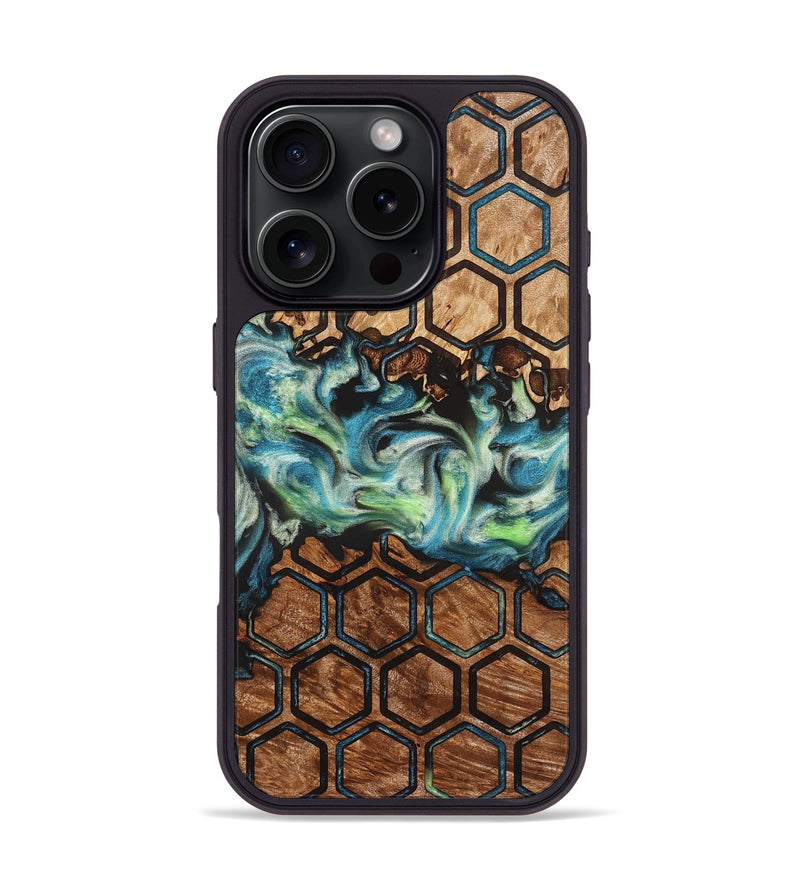 iPhone 16 Pro Wood Phone Case - Giana (Pattern, 823271)