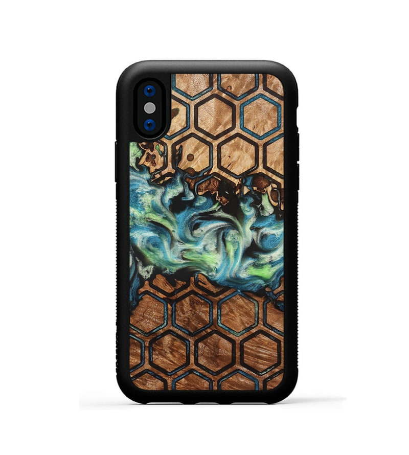 iPhone Xs Wood Phone Case - Giana (Pattern, 823271)