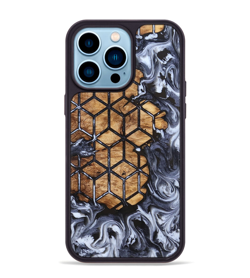 iPhone 14 Pro Max Wood Phone Case - Tempie (Pattern, 823272)