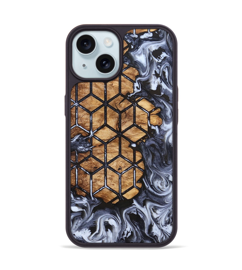 iPhone 15 Wood Phone Case - Tempie (Pattern, 823272)