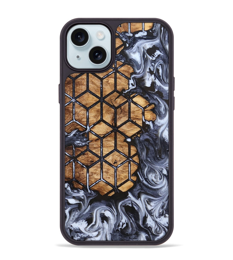 iPhone 15 Plus Wood Phone Case - Tempie (Pattern, 823272)