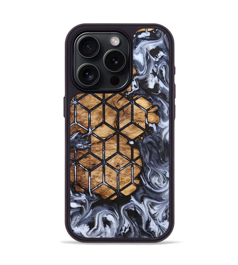 iPhone 15 Pro Wood Phone Case - Tempie (Pattern, 823272)