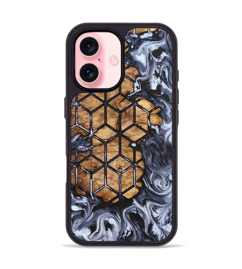 iPhone 16 Wood Phone Case - Tempie (Pattern, 823272)